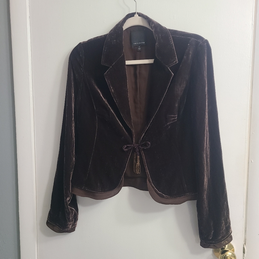 The Limited Women's Women Brown Fashion Stylish Office core Work Blazer Sz S